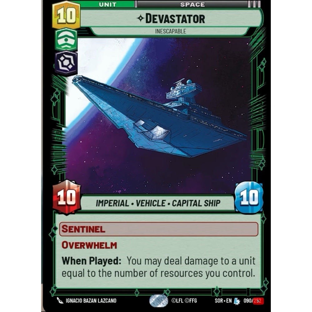Devastator, 90, L, Star Wars Unlimited, Sparks Of Rebellion