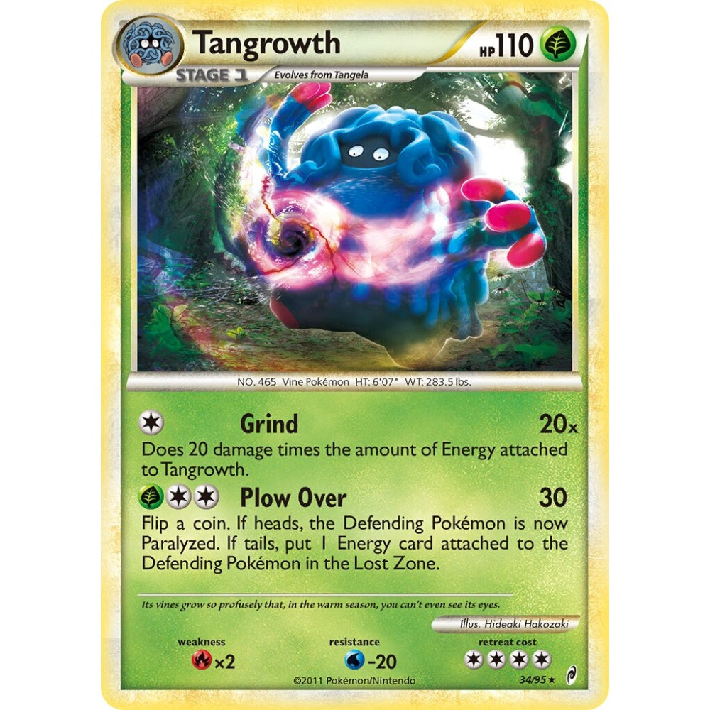 Tangrowth Rare 34/95 Pokemon Card Game Call of Legends