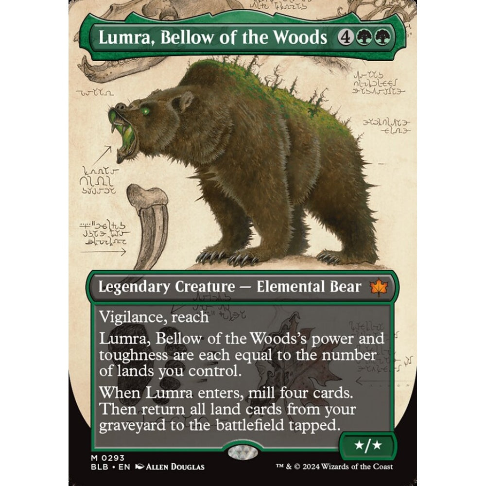 Lumra, Bellow of the Woods, 293, mythic, Magic: The Gathering, Bloomburrow