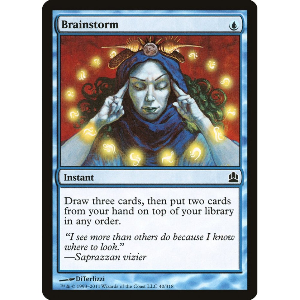 Brainstorm common 40 Magic the Gathering Commander 2011