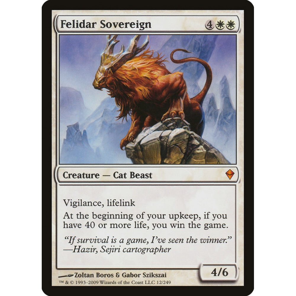 Felidar Sovereign mythic 12 Magic the Gathering Zendikar