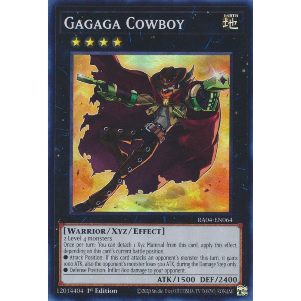 Gagaga Cowboy RA04-EN064 Super Super Rare Yu-Gi-Oh Quarter Century Stampede in Art