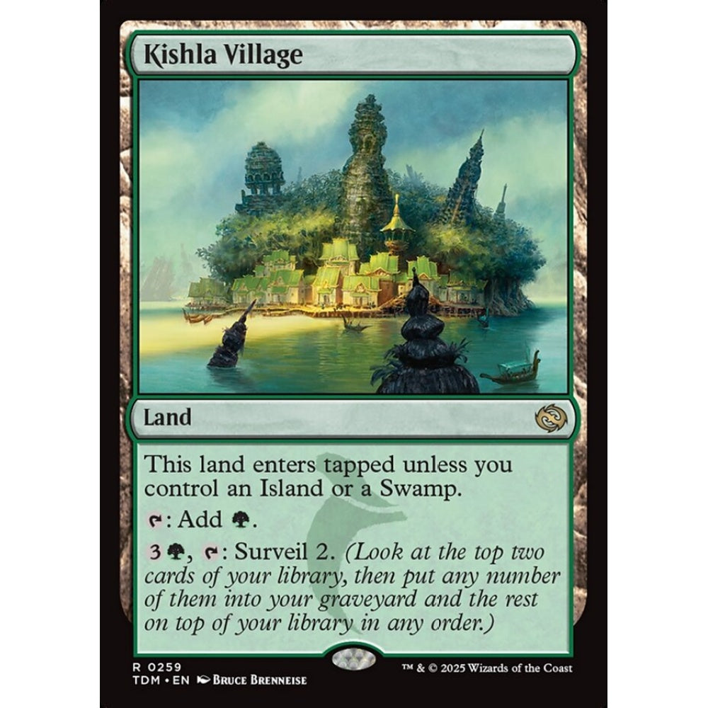 Kishla Village rare 259 Magic the Gathering Tarkir: Dragonstorm