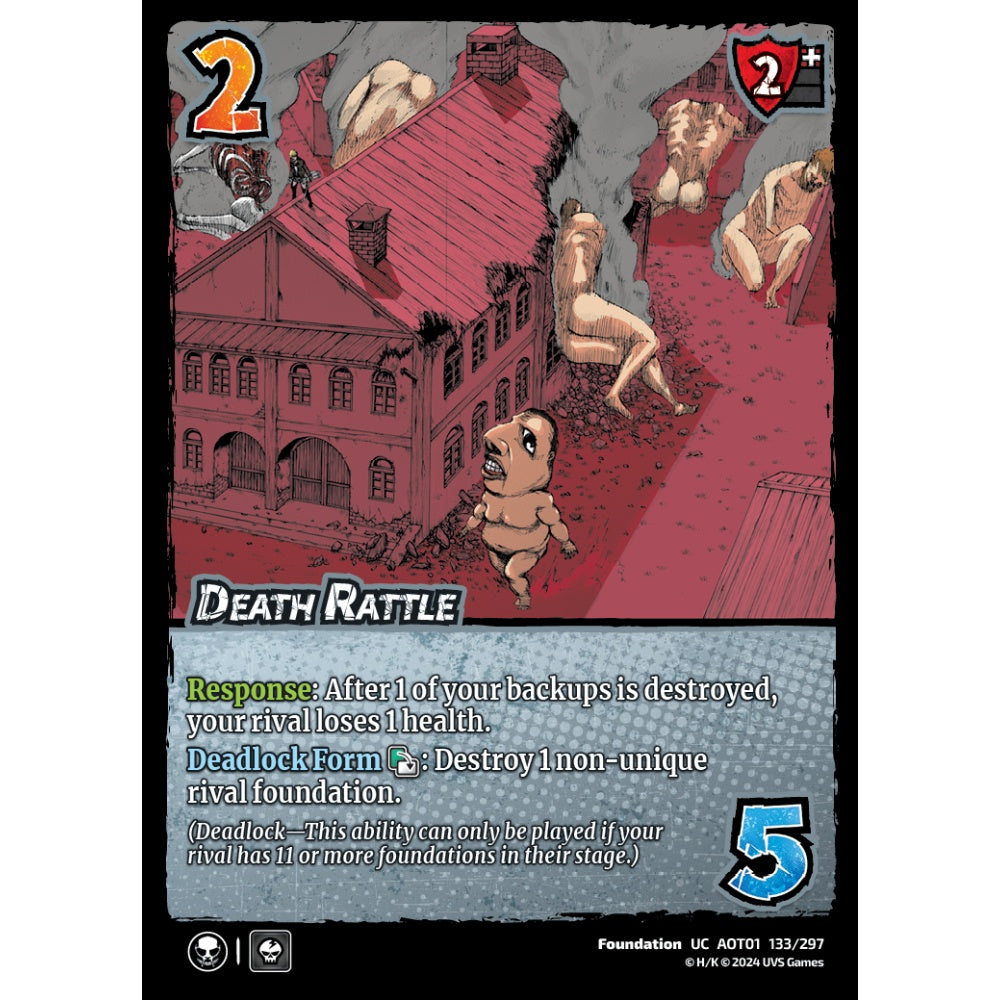 Death Rattle, 133/297, UC, UniVersus, Attack on Titan: Battle for Humanity