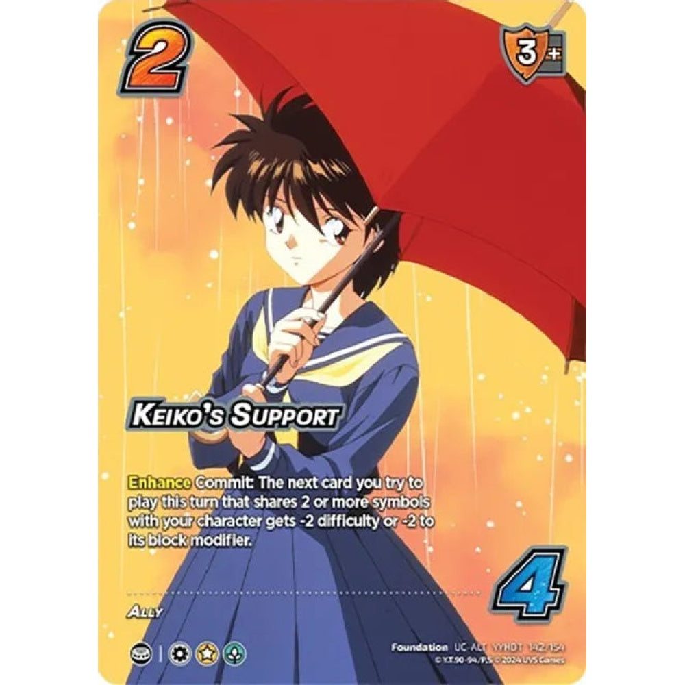 KEIKO'S SUPPORT, 142/154, UC-ALT, UniVersus, Yu Yu Hakusho: Dark Tournament