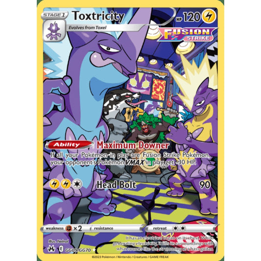 Toxtricity Illustration Rare GG9/GG70 Pokemon Card Game Crown Zenith