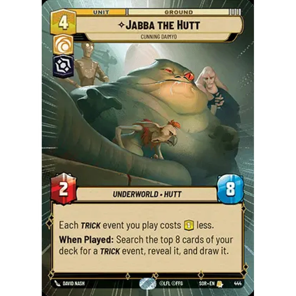 Jabba the Hutt, 444, R, Star Wars Unlimited, Sparks Of Rebellion