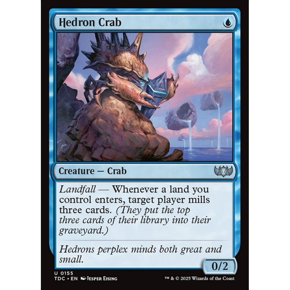 Hedron Crab uncommon 155 Magic the Gathering Tarkir: Dragonstorm Commander