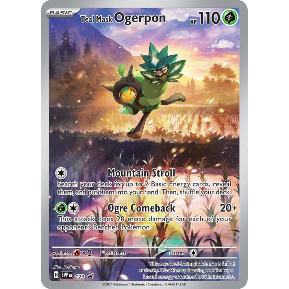 Teal Mask Ogerpon Promo 123 Pokemon Card Game Scarlet & Violet Promos