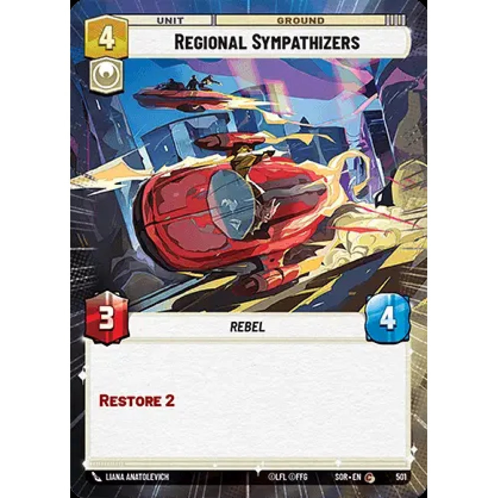 Regional Sympathizers, 501, C, Star Wars Unlimited, Sparks Of Rebellion
