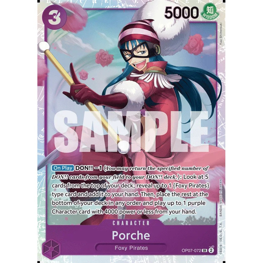 Porche, OP07-072, Super Rare, One Piece, 500 Years in the Future