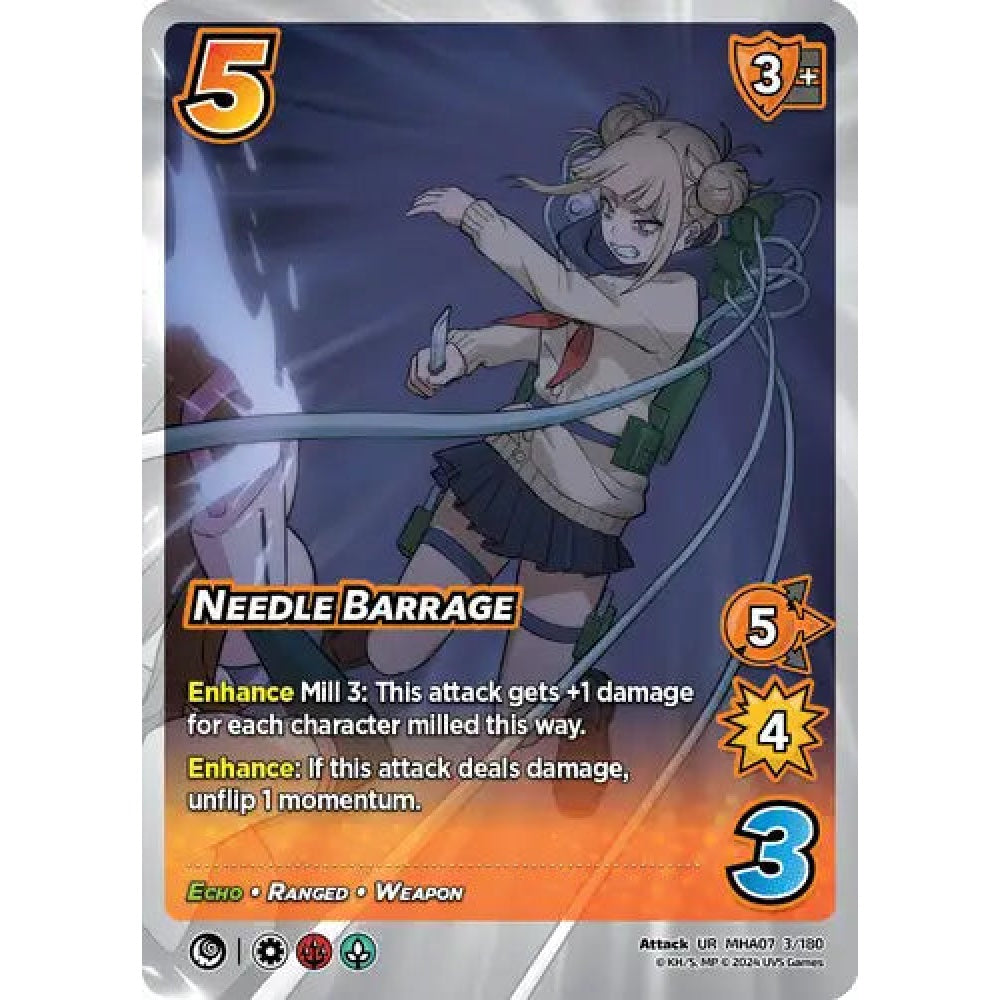 Needle Barrage, 3/180, UR, UniVersus, MHA07 Girl Power