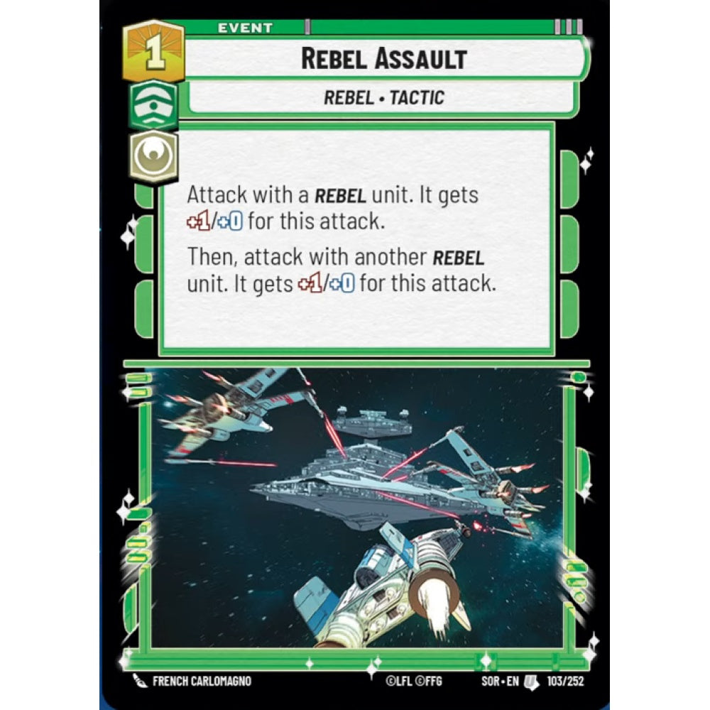 Rebel Assault, 103, U, Star Wars Unlimited, Sparks Of Rebellion