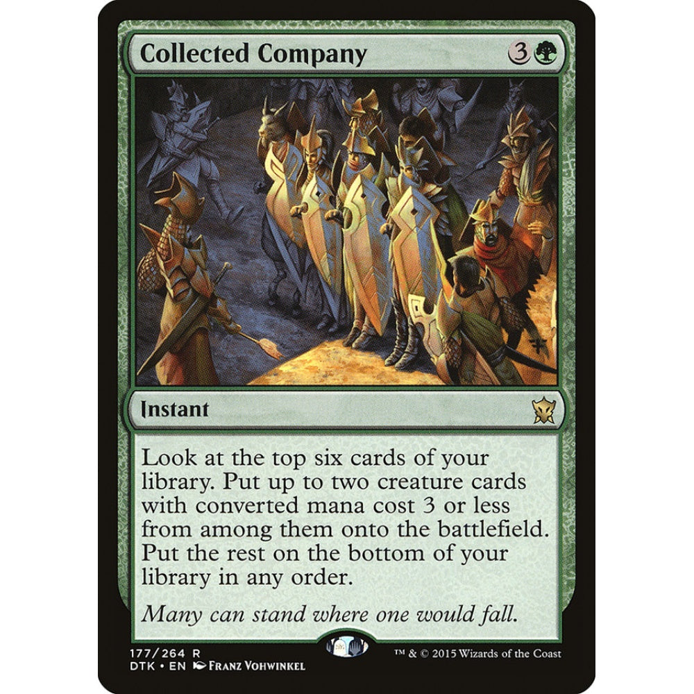 Collected Company rare 177 Magic the Gathering Dragons of Tarkir