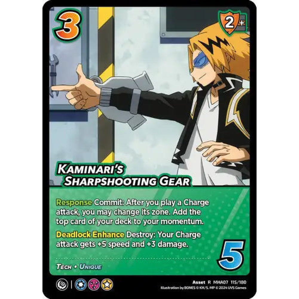 Kaminari's Sharpshooting Gear, 115/180, R, UniVersus, MHA07 Girl Power