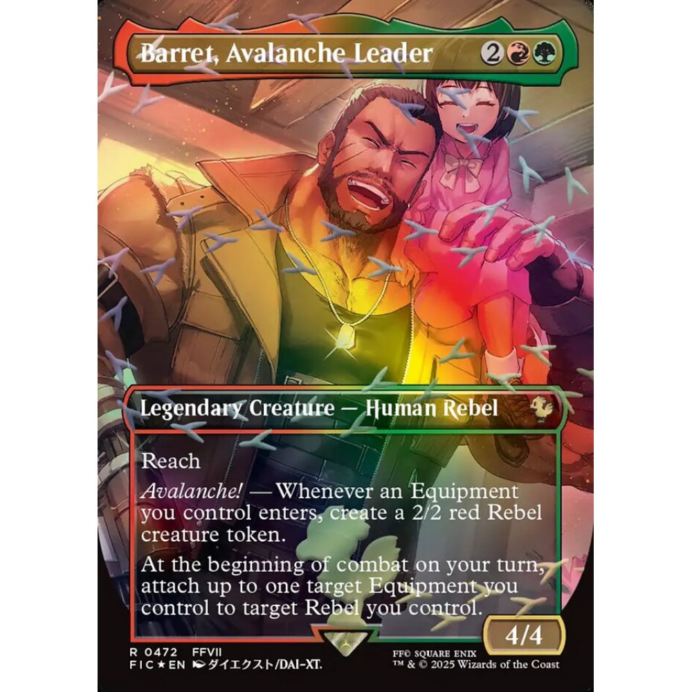 Barret, Avalanche Leader rare 472 Magic the Gathering Final Fantasy Commander