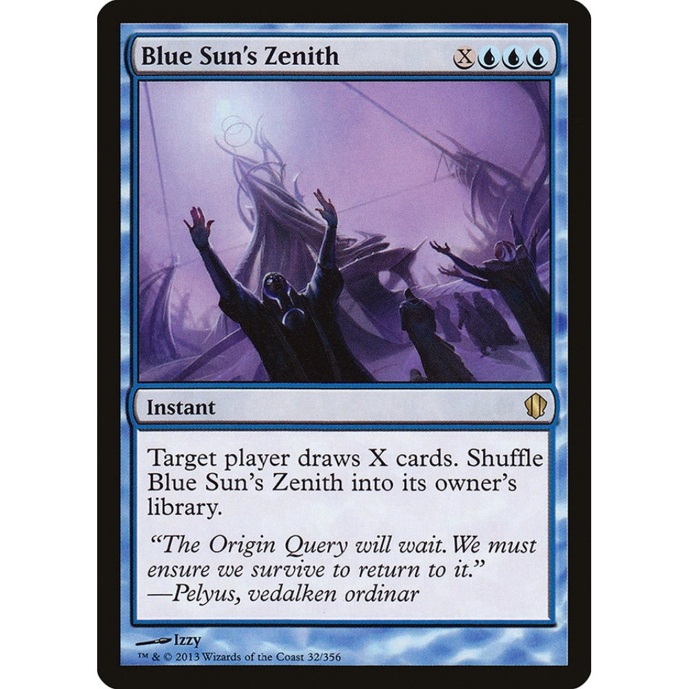 Blue Sun's Zenith rare 32 Magic the Gathering Commander 2013