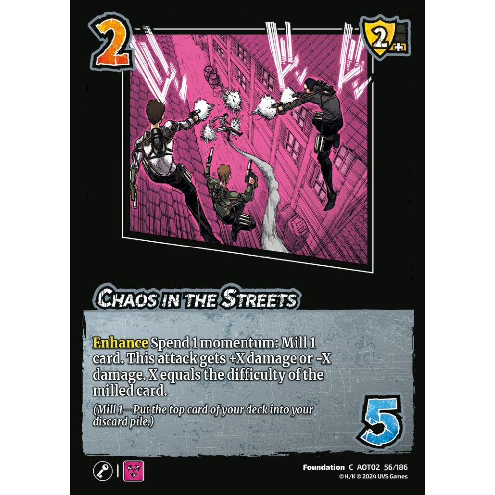 Chaos in the Streets, 56/186, AOT02, Universus, Attack on Titan: Origins of Power, Foundation, C