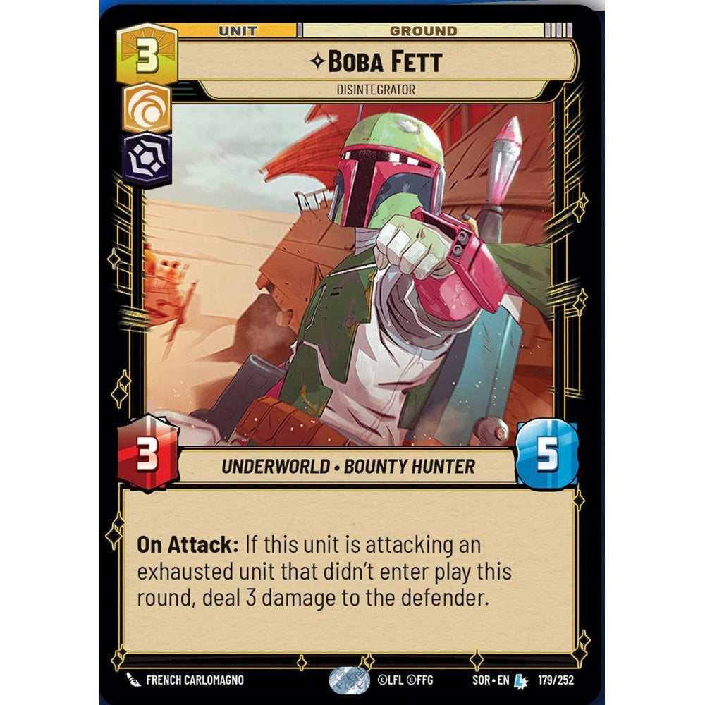 Boba Fett, 179, L, Star Wars Unlimited, Sparks Of Rebellion