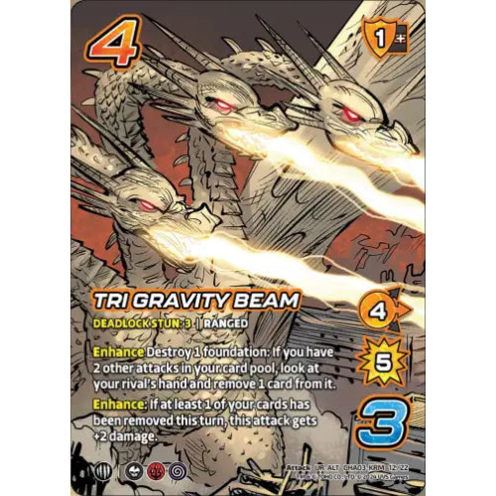 Tri Gravity Beam, 12/22, UR-ALT, UniVersus, Challengers Godzilla & Mothra, King Ghidorah & Rodan