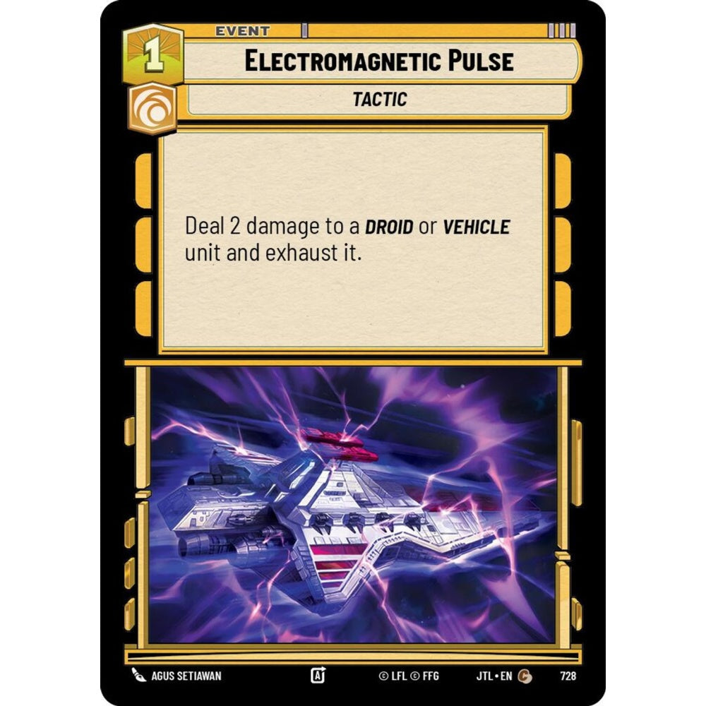 Electromagnetic Pulse, C, JTL 728) Foil, Star Wars Unlimited