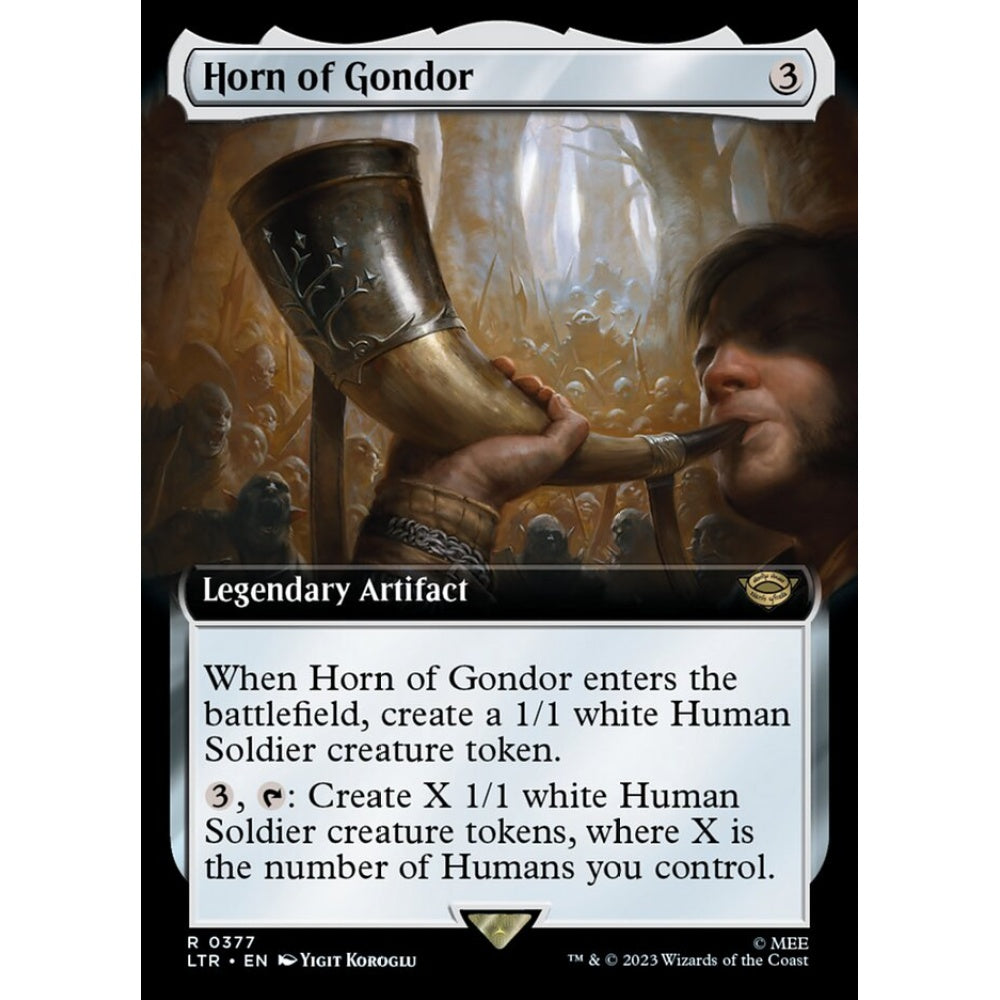 Horn of Gondor, rare, 377, Magic the Gathering, The Lord of the Rings: Tales of Middle-earth