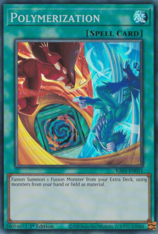 Polymerization JUSH-EN014 Rare Rare Yu-Gi-Oh Justice Hunters in Art