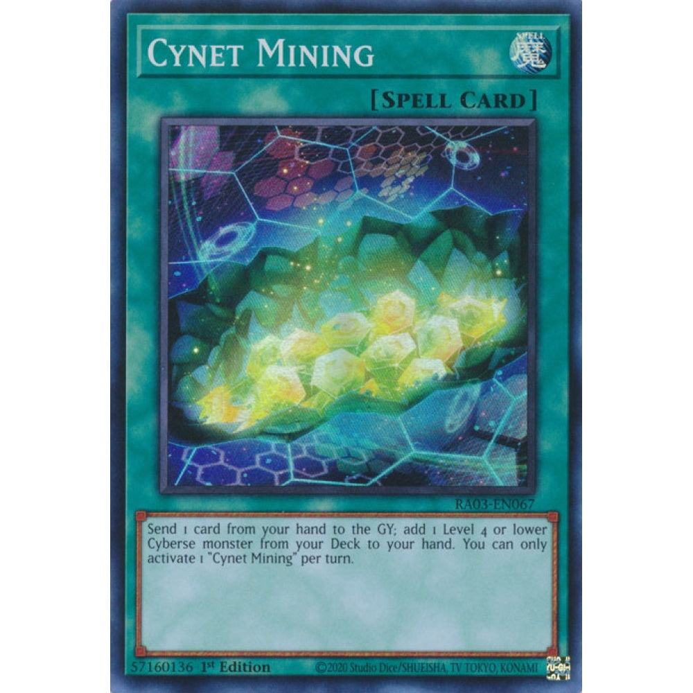 Cynet Mining RA03-EN067 Super Super Rare Yu-Gi-Oh Quarter Century Bonanza in Art