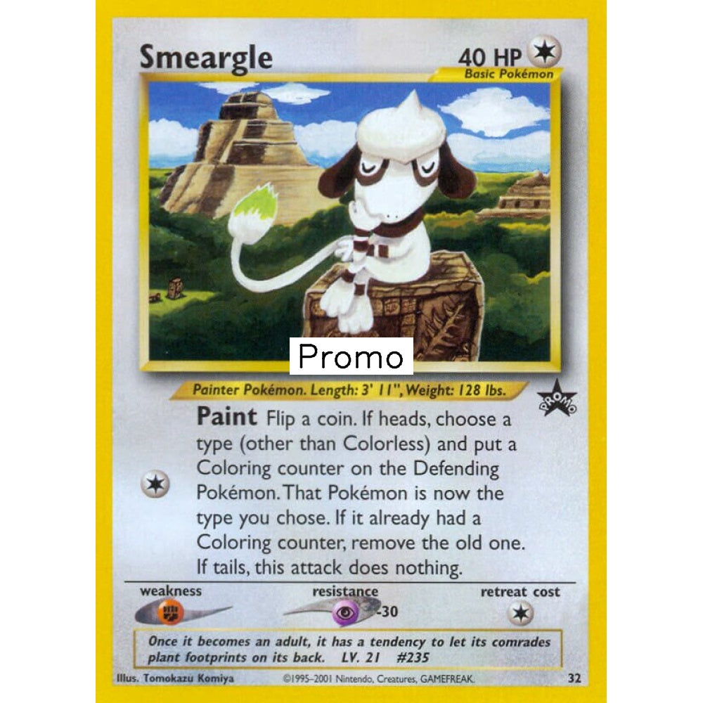 Smeargle Promo 32 Pokemon Card Game Wizards of the Coast Promos