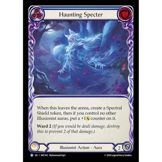 Haunting Specter MST142 Rare Flesh & Blood Trading Card Game Part the Mistveil in Regular Art