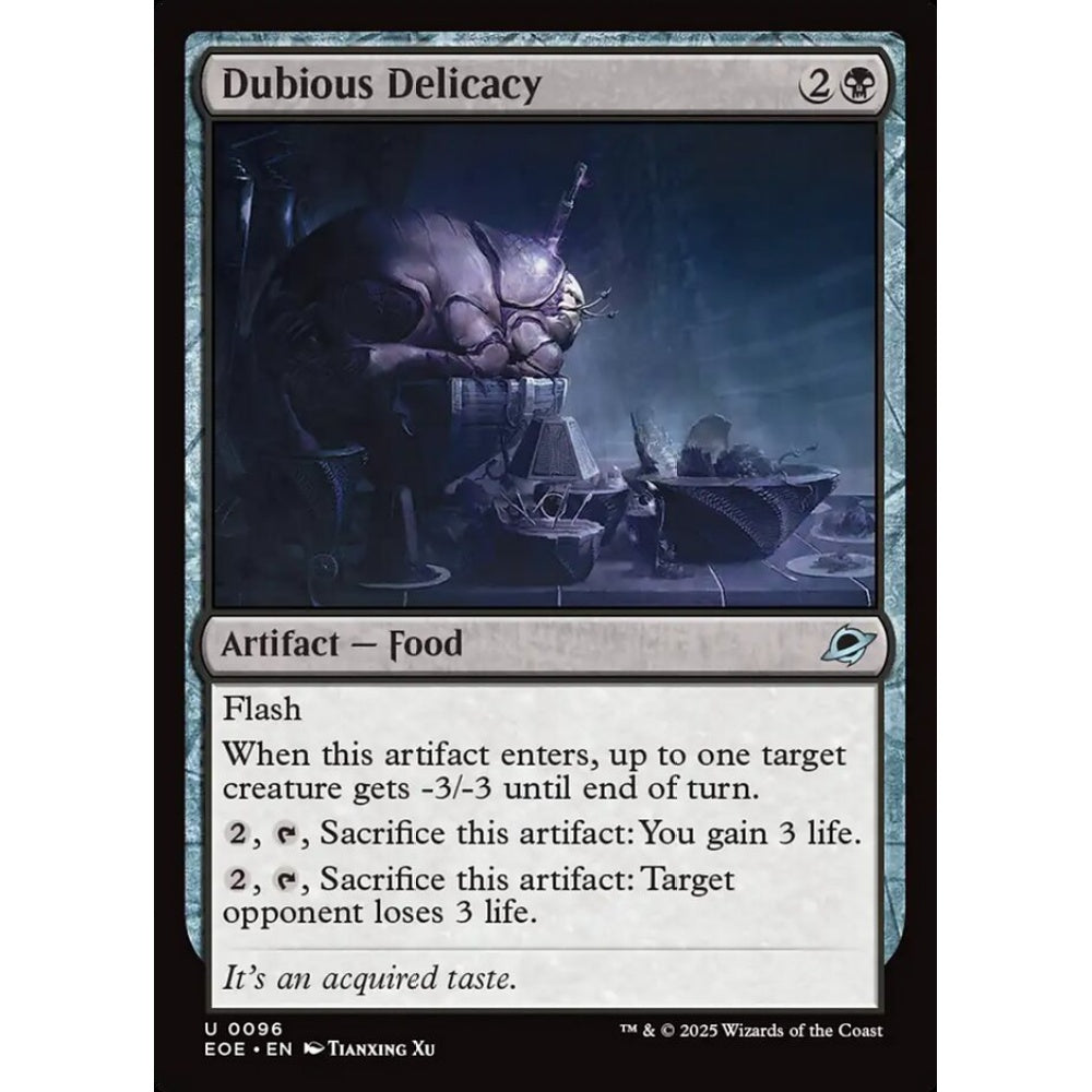 Dubious Delicacy uncommon 96 Magic the Gathering Edge of Eternities