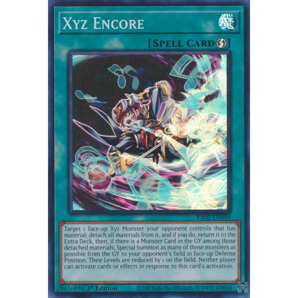 Xyz Encore RA02-EN059 QCR Quarter Century Secret Rare Yu-Gi-Oh 25th Anniversary Rarity Collection II in Art