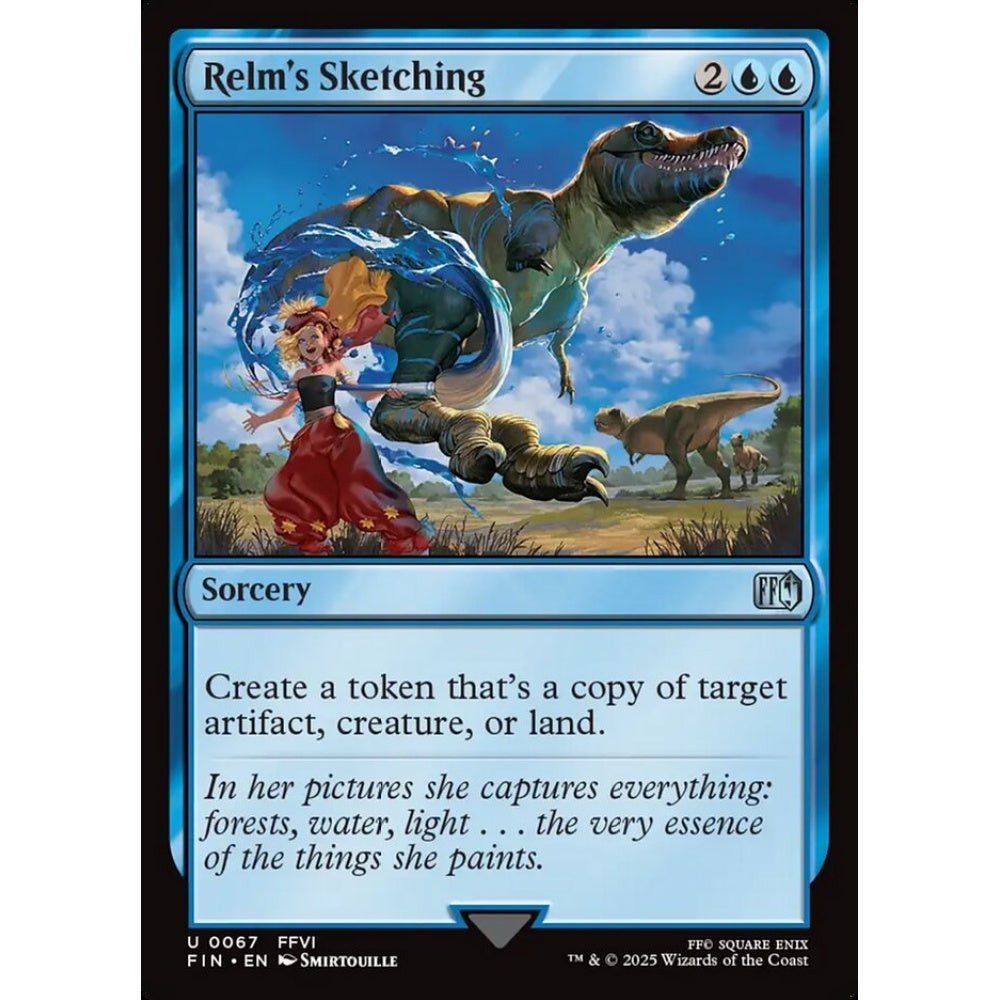 Relm's Sketching uncommon 67 Magic the Gathering Final Fantasy