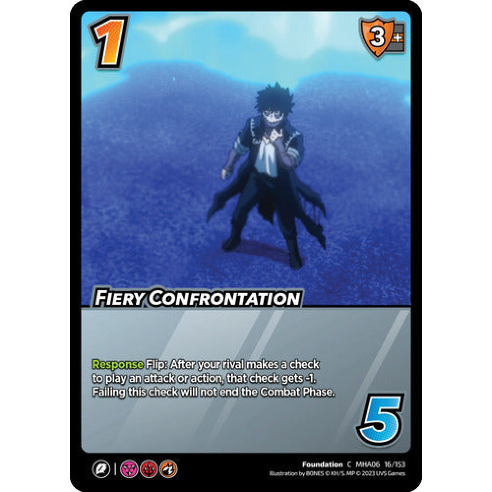 Fiery Confrontation, 16/153, C, UniVersus, MHA06 Jet Burn