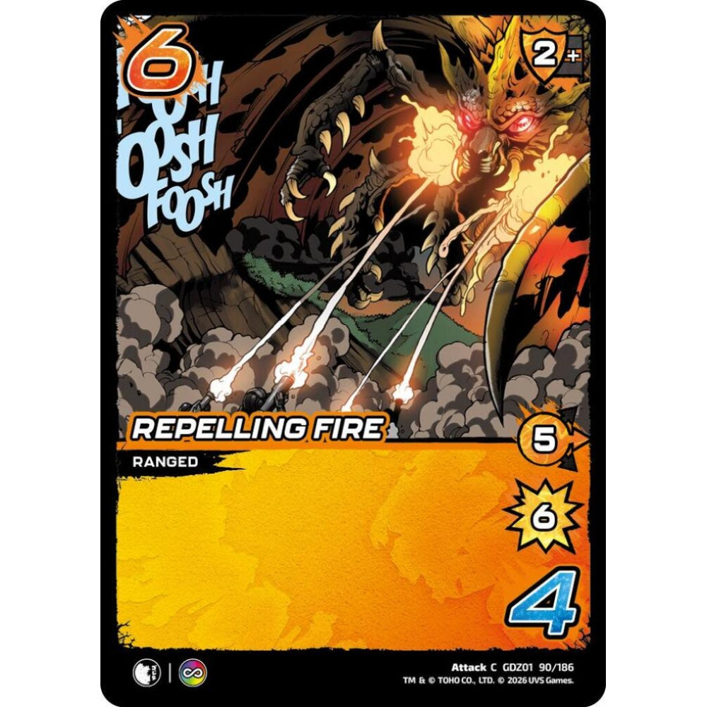 Repelling Fire GDZ01 90/186 GDZ01 Universus Godzilla: Reign of Kaiju Attack C