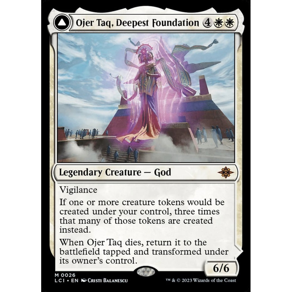 Ojer Taq, Deepest Foundation // Temple of Civilization mythic 26 Magic the Gathering The Lost Caverns of Ixalan