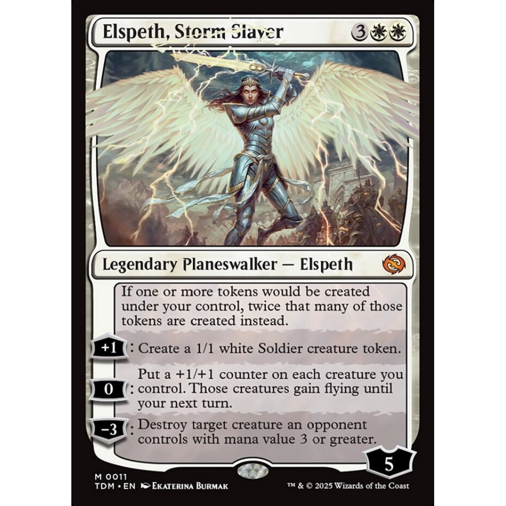 Elspeth, Storm Slayer mythic 11 Magic the Gathering Tarkir: Dragonstorm