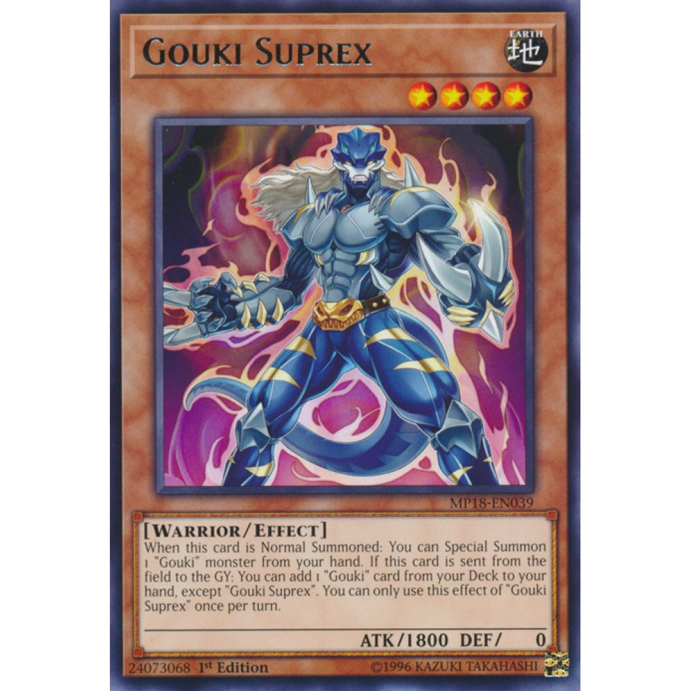 Gouki Suprex MP25-EN282 Ultra Ultra Rare Yu-Gi-Oh 2025 Mega-Pack Tin in Art