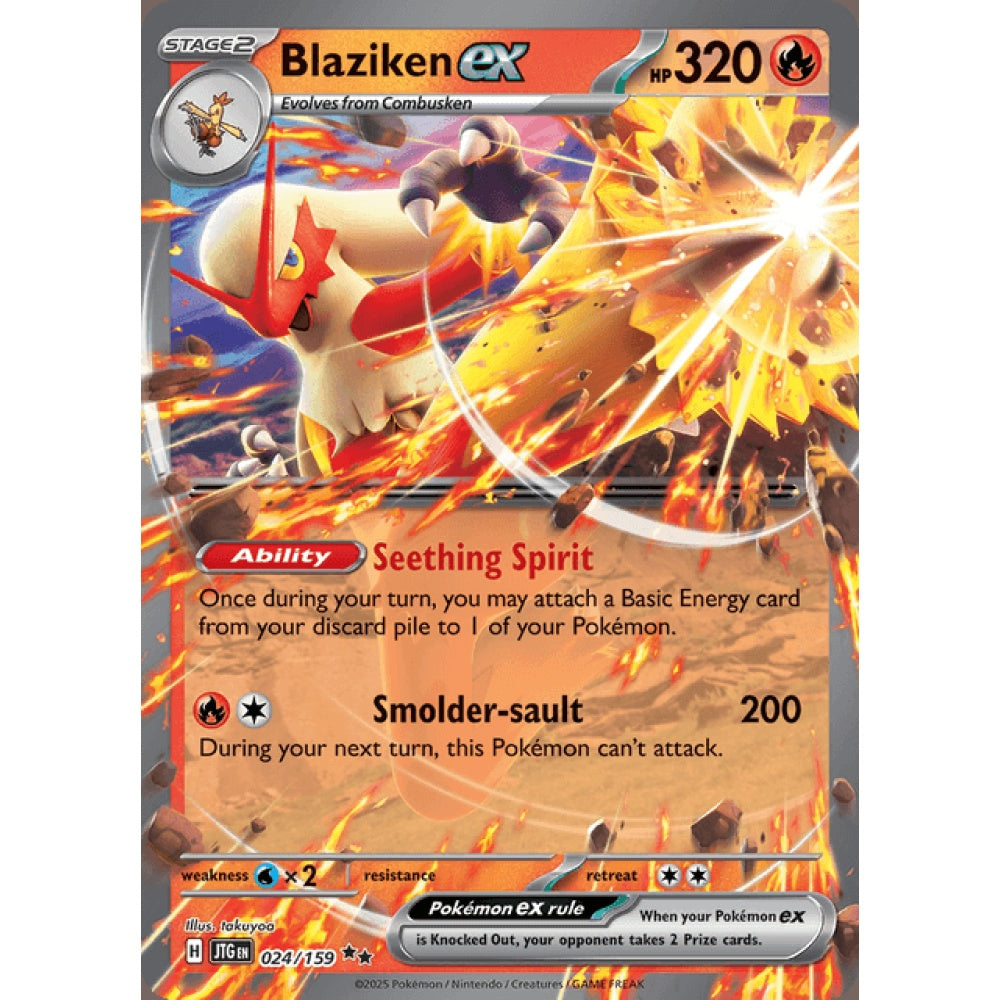 Blaziken ex Double Rare 024/159 Pokemon Card Game Journey Together