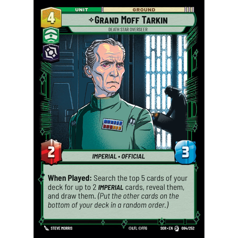 Grand Moff Tarkin, 84, S, Star Wars Unlimited, Sparks Of Rebellion