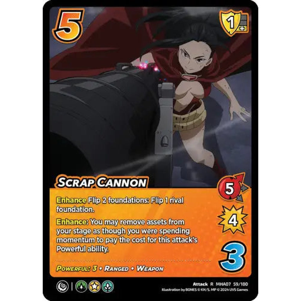 Scrap Cannon, 59/180, R, UniVersus, MHA07 Girl Power