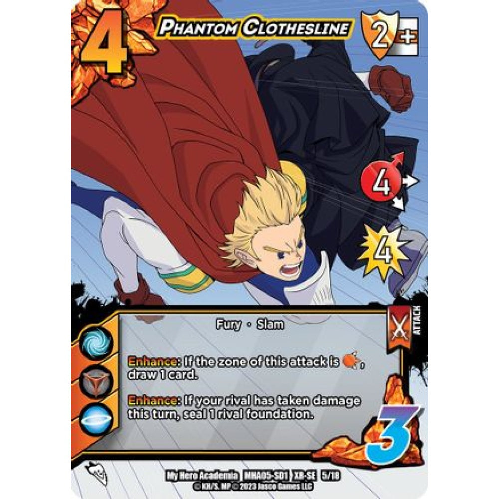 Phantom Clothesline, 5/18, XR-SE, UniVersus, MHA05 Undaunted Raid