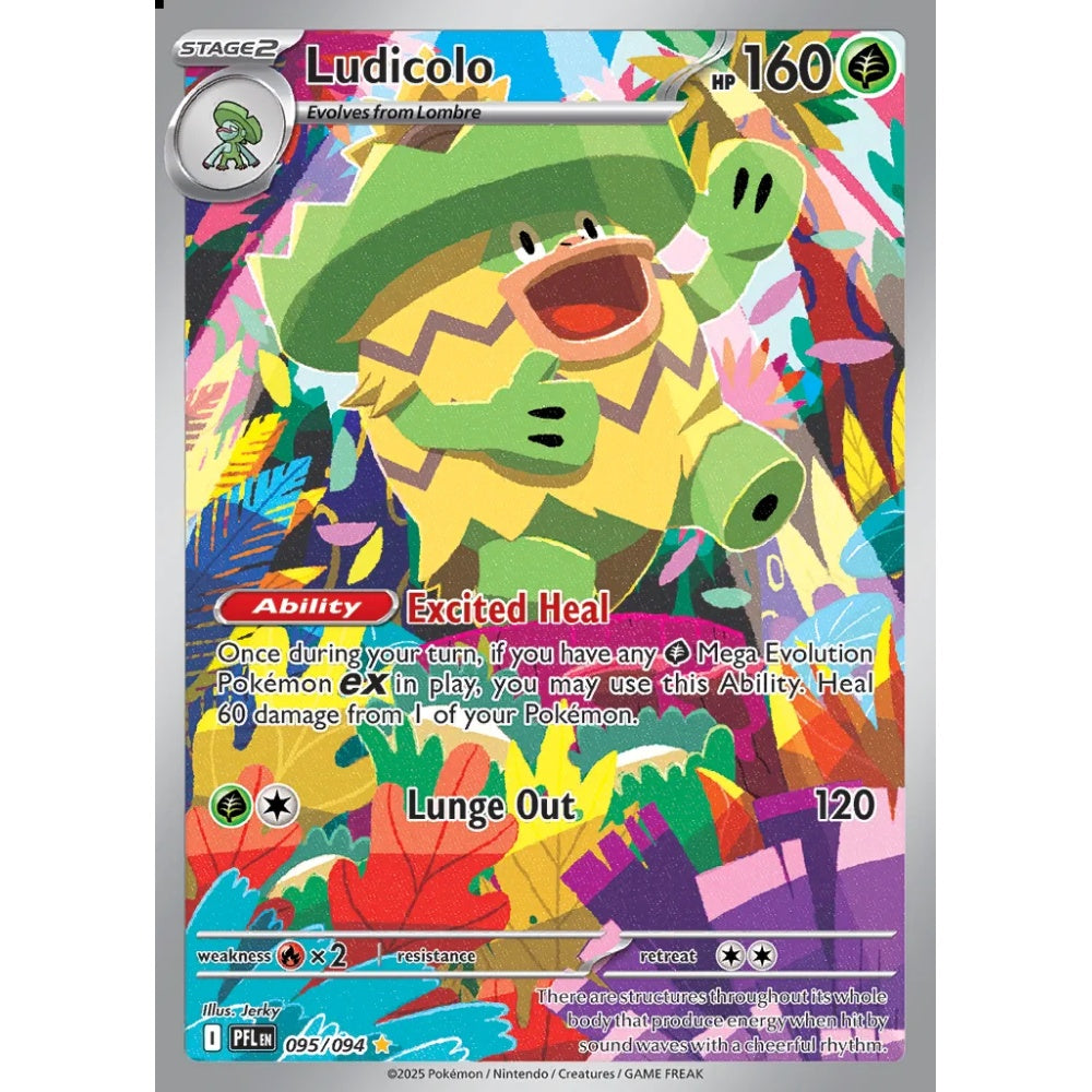 Ludicolo Illustration Rare 095/094 Pokemon Card Game Phantasmal Flames