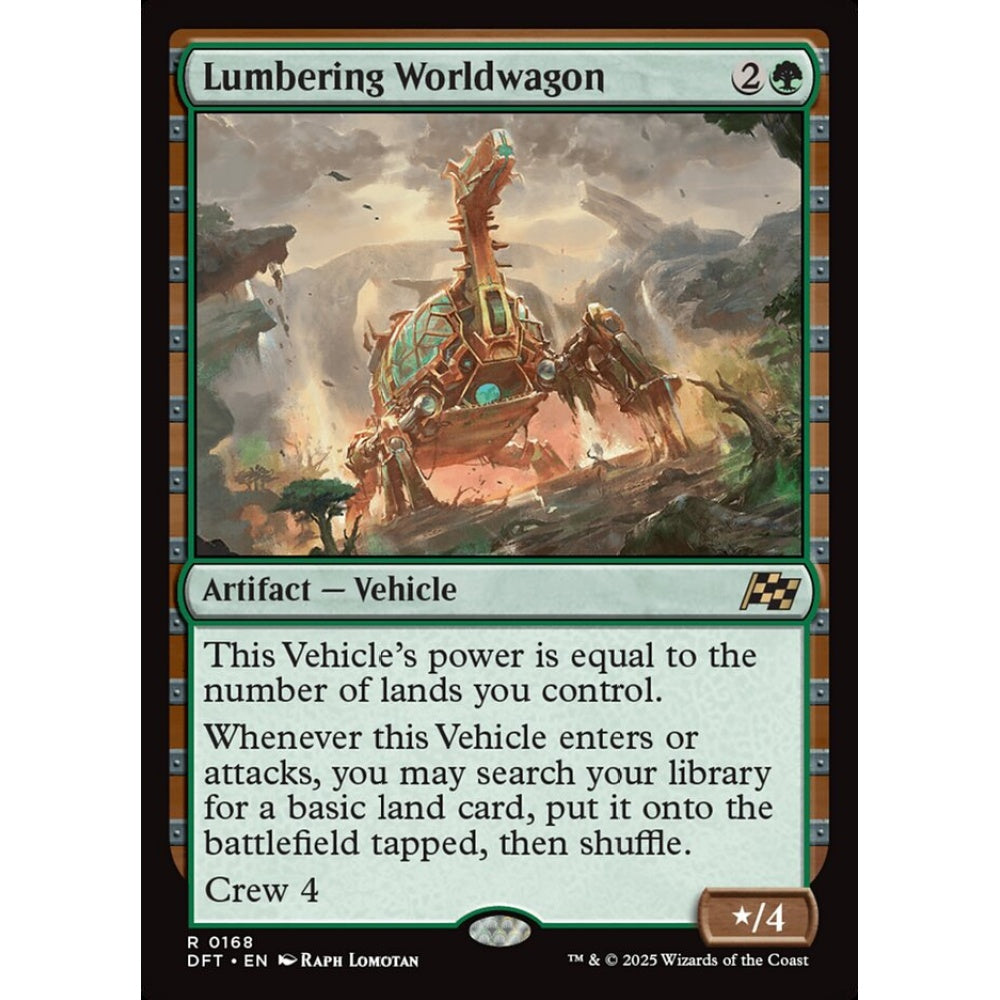 Lumbering Worldwagon, 168, rare, Magic: The Gathering, Aetherdrift