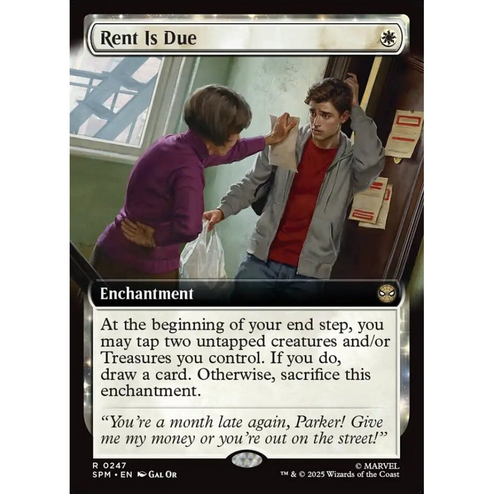 Rent Is Due rare 247 Magic the Gathering Marvel's Spider-Man