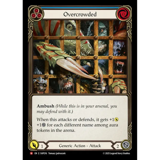 Overcrowded SUP216 Majestic Flesh & Blood Trading Card Game Super Slam in Regular Art