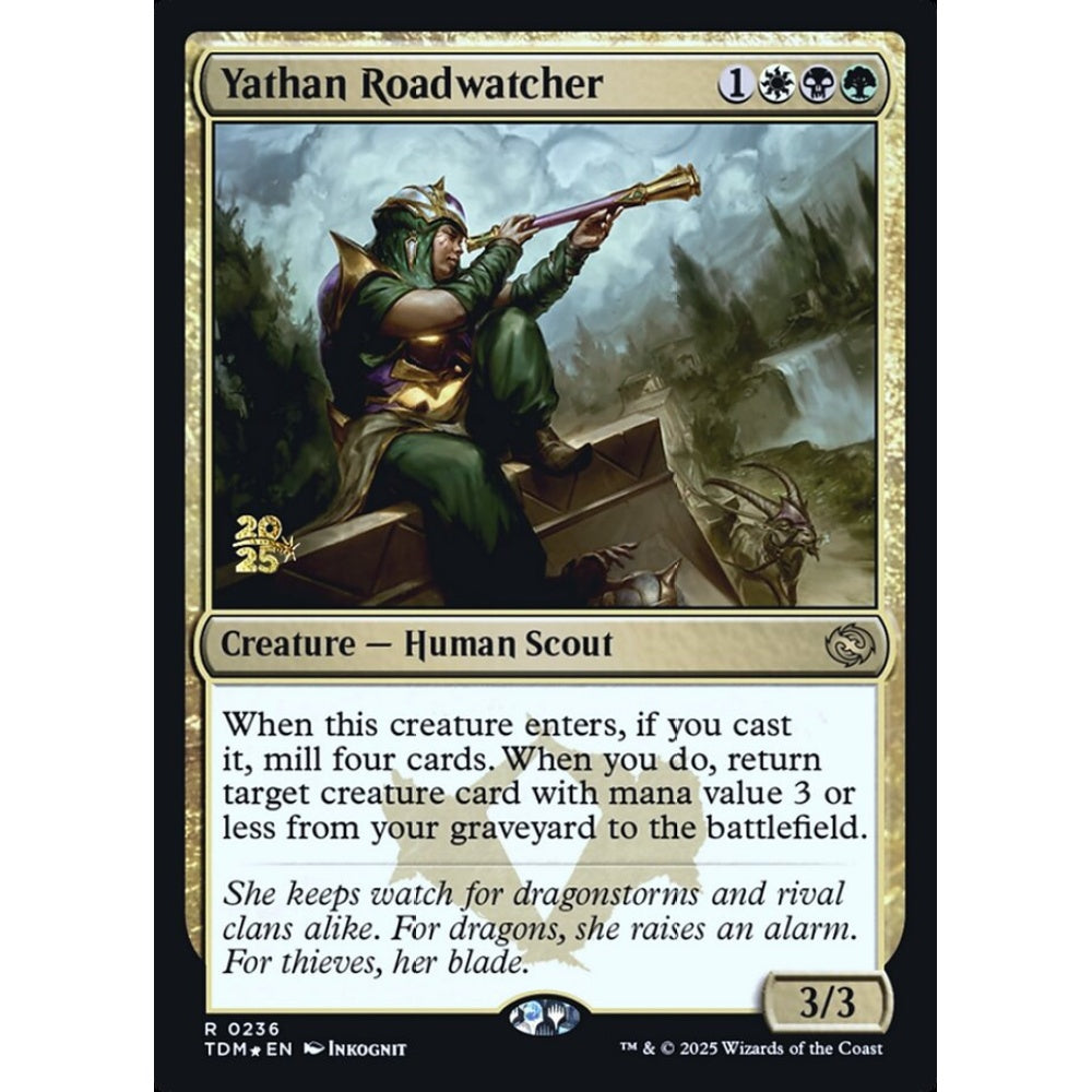 Yathan Roadwatcher rare 236s Magic the Gathering Tarkir: Dragonstorm Promos