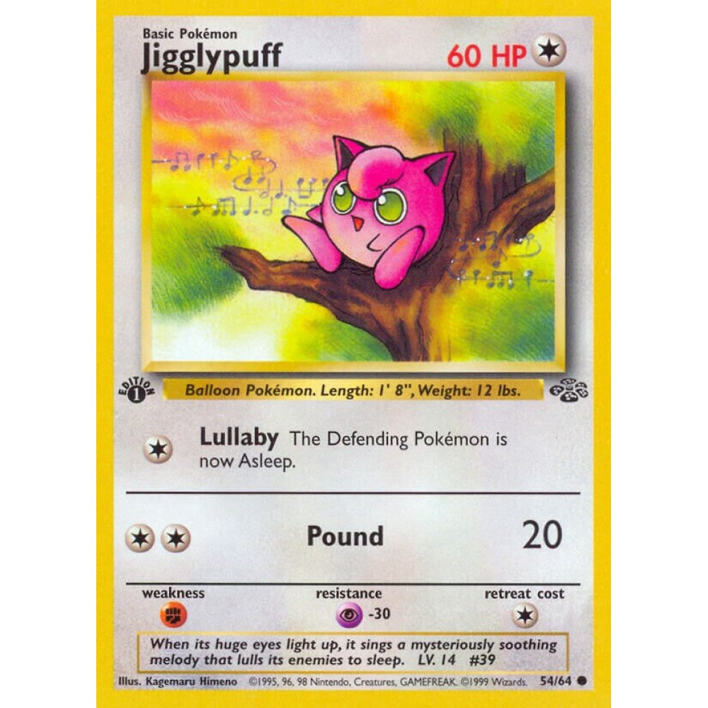 Jigglypuff Common 54/64 Pokemon Card Game Jungle