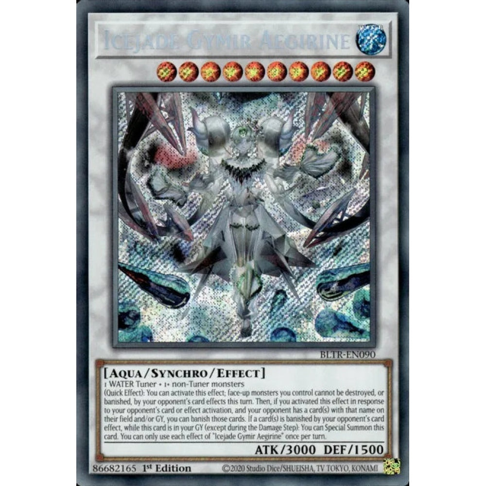 Icejade Gymir Aegirine, BLTR-EN090, Secret Rare, Yu-Gi-Oh!, Battles of Legend: Terminal Revenge