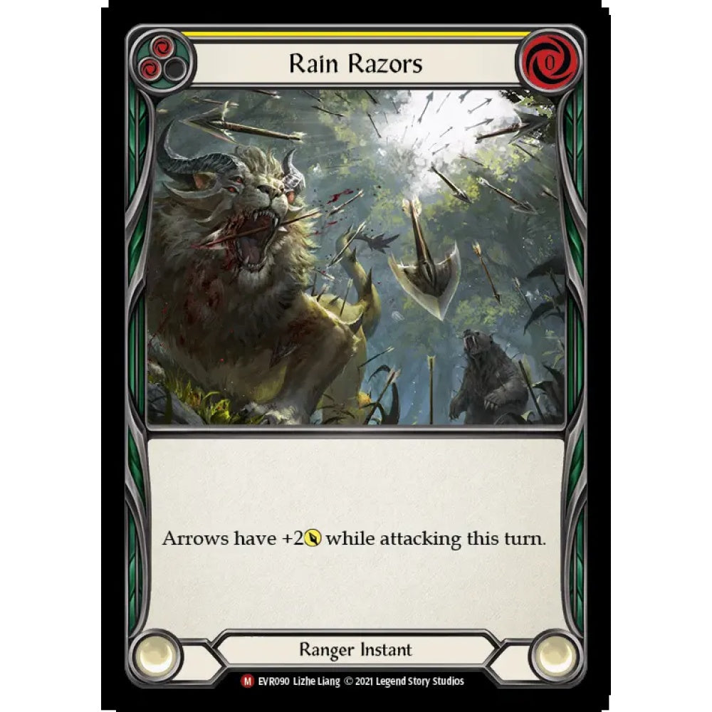 Rain Razors EVR090 Majestic Flesh & Blood Trading Card Game Everfest in Regular Art